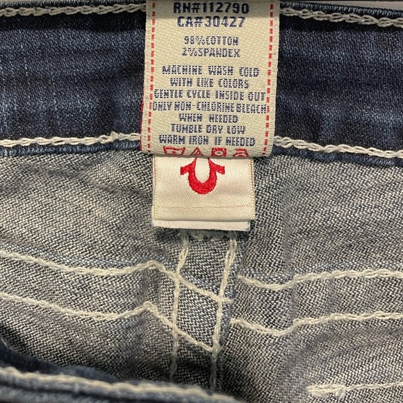 True Religion Joey Low Rise Bootcut Dark Blue Jeans, Women’s Size 32, 32 Inseam - Picture 9 of 14